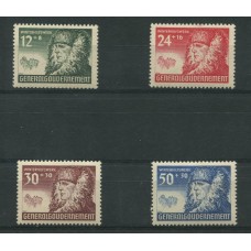ALEMANIA EN POLONIA Yv. 75/8 SERIE COMPLETA NUEVA MINT !!!